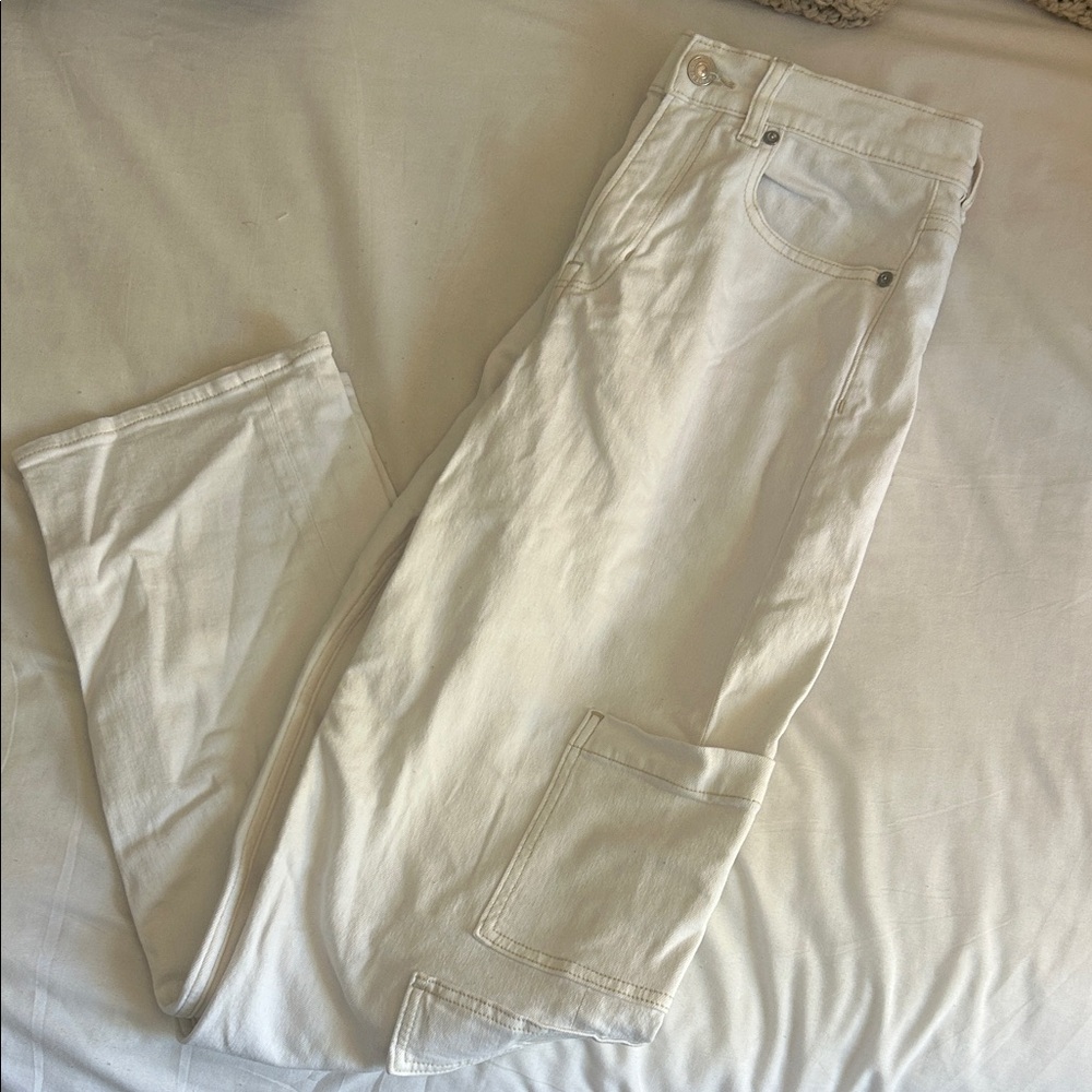 American Eagle Outfitters Off-White Jeans cargo